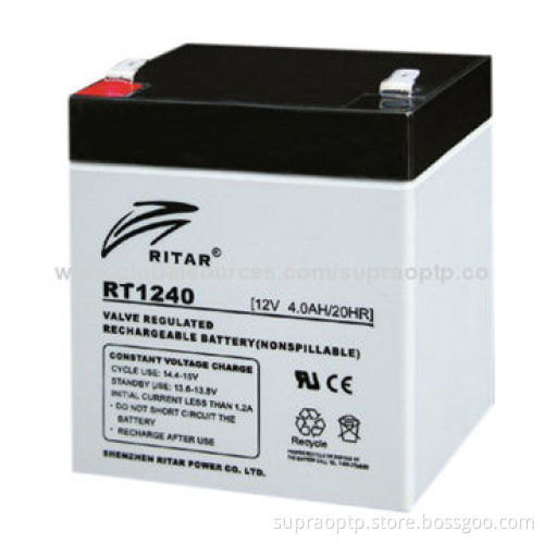 Sealed Lead-acid Maintenance-free Battery with 4.0Ah Rated Capacity and 12V Nominal Voltage